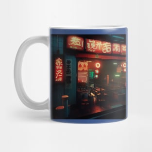 Cyberpunk Tokyo Ramen Shop Mug